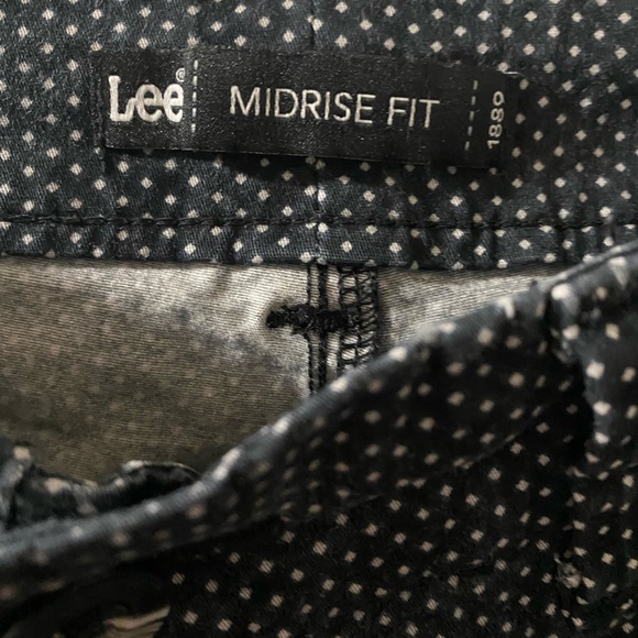 Black and white polkadot capris - Picture 3 of 3